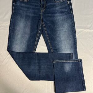 Silver Jeans Women's Boot Cut Jeans - Dark Blue